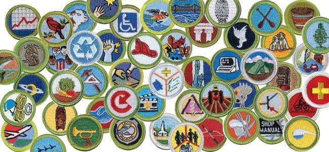 MERIT BADGES Most badges can be started and completed at camp, but the completion of requirements is subject to many factors, including unforeseen weather, attendance in class, effort outside of