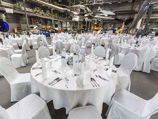 unforgettable dinner under the wings of the space shuttle BURAN.