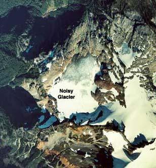 (NOCA, 2003). Glacier elevations span a range of 390 m, with the terminus at 1670 m and the glacier head at 2040 m (Table 2).