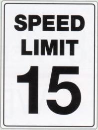 Speed Limit: The speed limit on all VBP roads is 15 mph. Contractors and workmen should be informed of this before their first day of work.