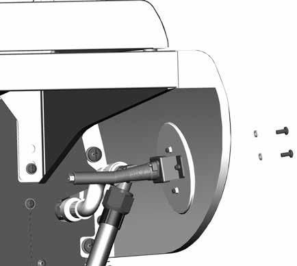 D CC CD Insert the side burner valve stem (CC) through