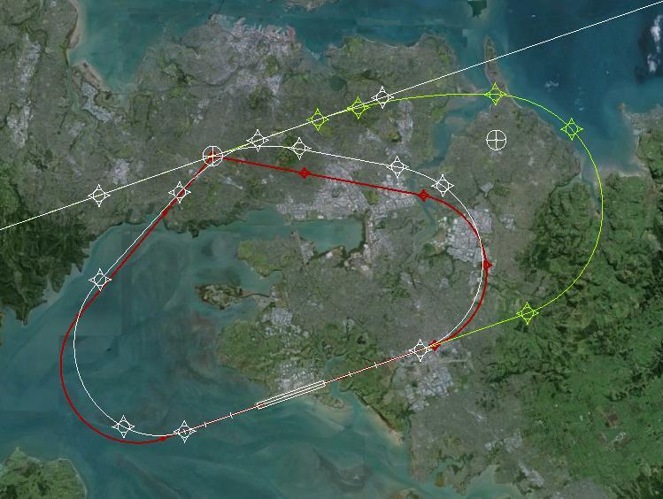Modified RNP AR APCHs Auckland Smart Trial RNP AR APCH Higher (6,000ft) CA Wider/faster (190 IAS) Revised groundpath