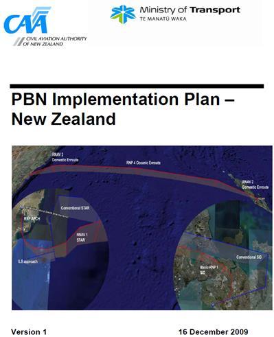 PBN Implementation Plan NZ National Airspace