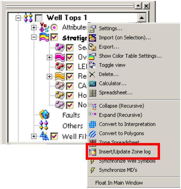 3 Highlight of the month - How to create a Zone log linked to your well top folder? 1.