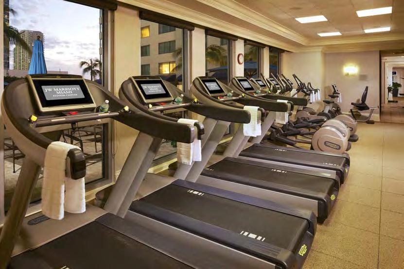 Our 24-hour fitness center features state-of-the-art Techno Gym equipment, from treadmills and elliptical