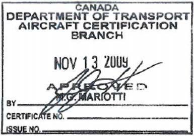 Transport Canada Approved Flight Manual Supplement For This supplemental manual is applicable to Garmin 400W/500W Series GPS WASS Navigation System equipped airplanes.