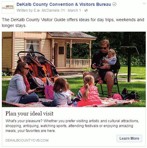 Facebook Ad Campaign 50 miles outside of our radius.