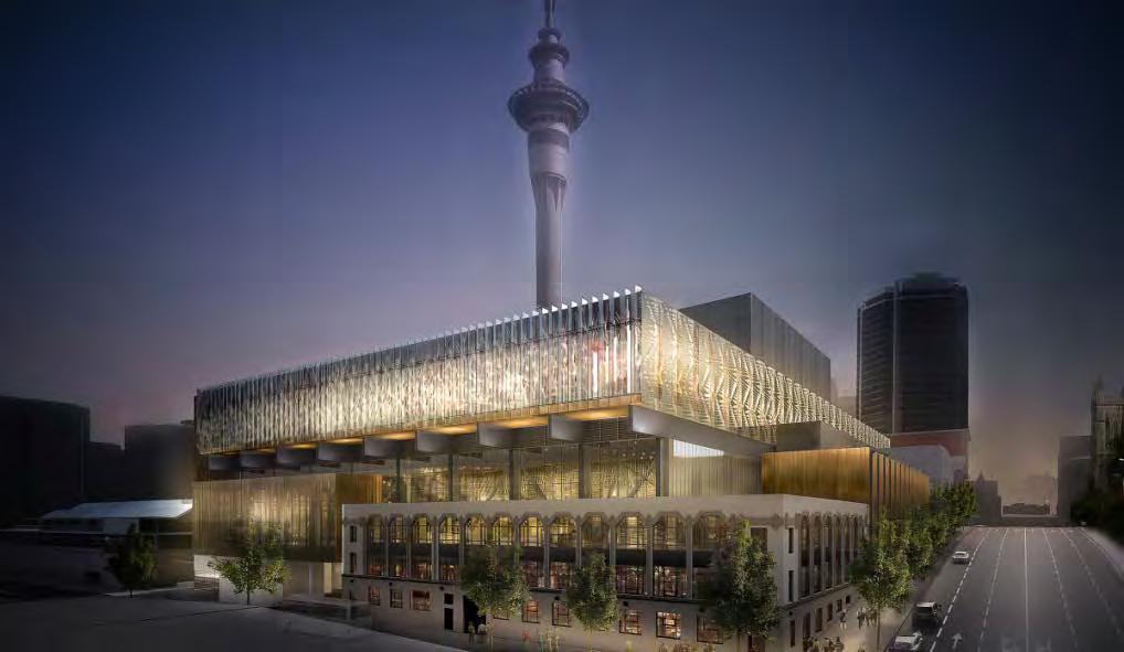 Will be NZ s largest convention space 32,500sqm floor space Capable of hosting events of 4,000 people Transparent, open design featuring high ceilings, panoramic views and flexible, dynamic spaces