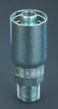 Staked-On Ferrule for steam hose Designed specifically for certain hose brands. Check with factory for information. Crimped steam assemblies eliminate the need for retightening bolts.