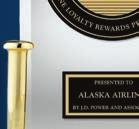 Alaska Airlines received the highest numerical score in the proprietary J.D.
