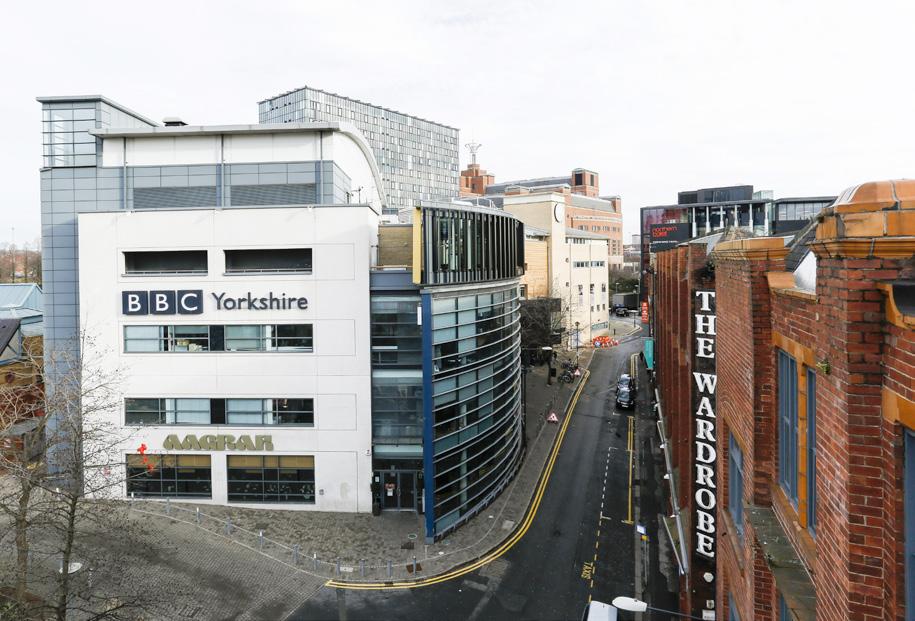 Modern 4 Storey Office, TV Studio, Radio Station & Music Auditorium Prominent location on the eastern fringe of the city centre. Fully occupied by and leased to the BBC & WAULT 16.
