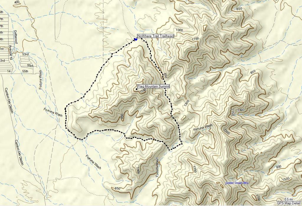 Trailhead GPS coordinates): Trailhead Waypoint: N32