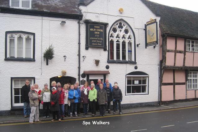 Spa Walkers outside The Old