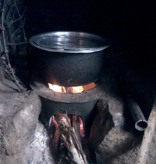 The rocket stove, developed in the 1980s, is a stove with an L-shaped