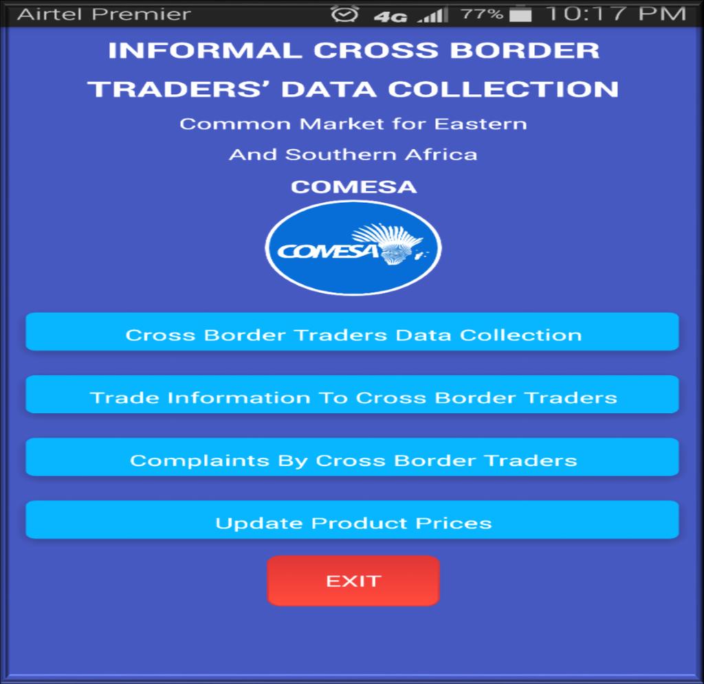 Mobile Apps for Informal Cross Border Trader s Data Collection