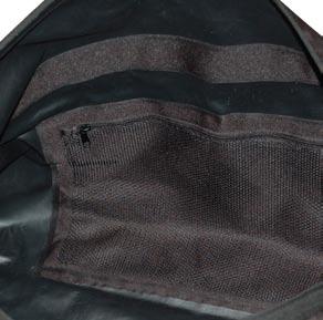 Other standard features still include the two internal mesh pockets with zipper enclosure, an outside mesh pocket with Velcro closure, and top carry handles.