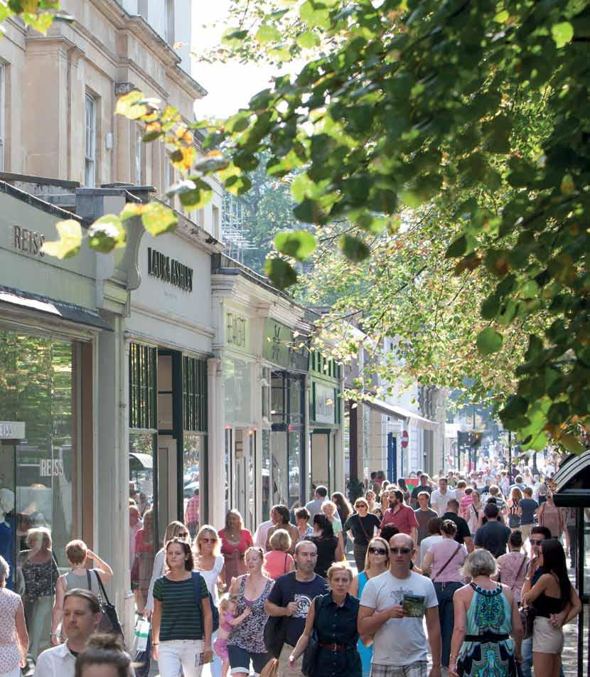 a major retail destination for the cotswolds With a population of around 120,000, Cheltenham is an important regional, national and international centre serving an extensive catchment in