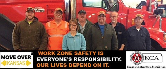 National Work Zone Awareness Week Go Orange: The Kansas Contractors Association and KDOT have teamed up with several digital billboard companies across Kansas to promote work zone safety as part of