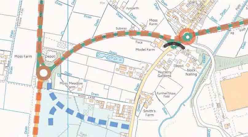 A582 South Ribble Western Distributor Capacity improvements along the existing A582 between Cuerden/Moss Side and Preston city centre to support delivery of the South of Penwortham/North of Farington