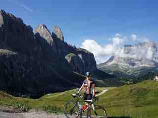 Today sees us tackle some beautiful riding through the Dolomites in fact some have even said the most beautiful ride in Europe, the classic Sella Ronda in the Dolomites - We ll let you be the judge