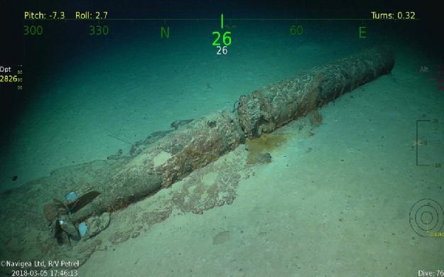 Artigliere - both from the same era. New image of an undetonated torpedo near the wreckage site.