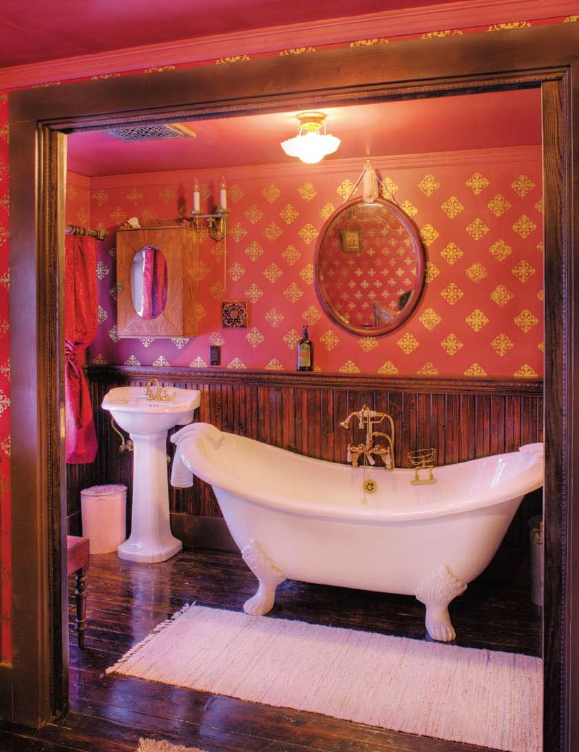 The Georgia Lee Boudoir room was named for a notorious fancy lady, who became quite prosperous as well as good friends with a famous Fairbanks woman named Blanche Cascaden, the great-aunt of Jacquie