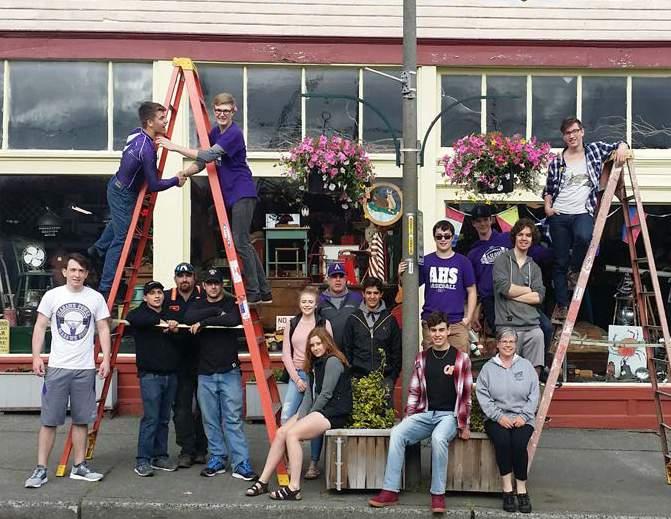 com/05588 beautification On May 7th, dozens of flower baskets were hung with special thanks to the Anacortes Wrestlers