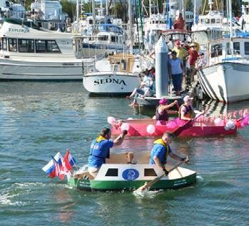 At the festival, you can take a free boat ride with the Anacortes Yacht