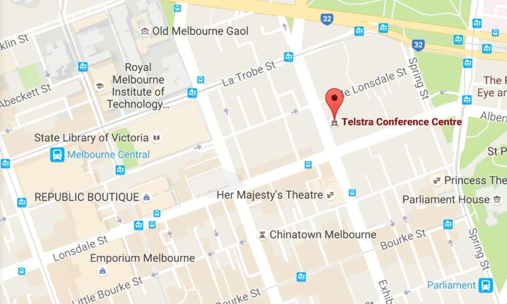 The Telstra 242 Conference Centre 1/242 Exhibition St, Melbourne How Do I Get to Telstra 242 Conference Centre? Train: Disembark any train at Parliament Station.