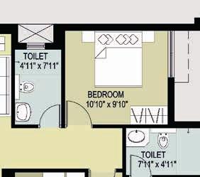 2BHK 2T - East