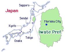 Iwate University Iwate Prefecture is about 500 kilometers north of Tokyo in the Tohoku region at 39 41'N and 141 9'E.