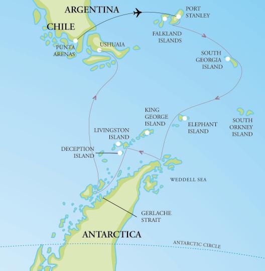 ANTARCTICA: 2018/19 TRIP NOTES Falklands Islands, South Georgia and Antarctica 20 OCT 2018 07 NOV 2018 18 NIGHTS / 19 DAYS STARTS PUNTA ARENAS SPRING IS A TIME OF INTENSE WILDLIFE ACTIVITY IN SOUTH