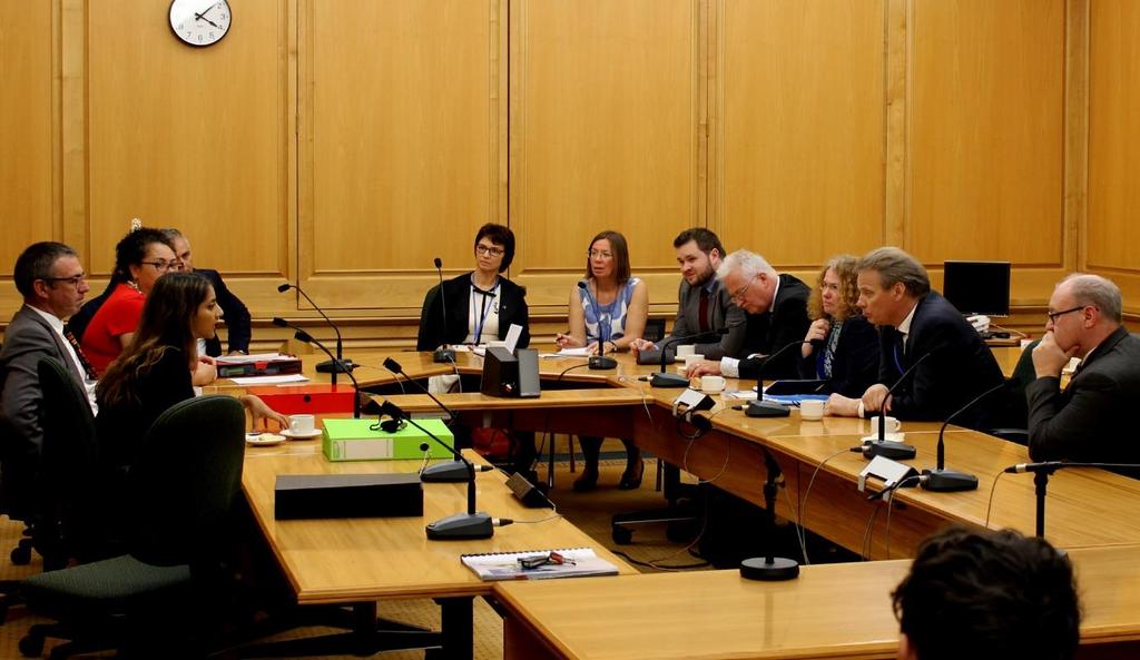 Meeting with members of the Foreign Affairs, Defence and Trade Committee chaired by Hon Mark Mitchell MP, Opposition Spokesperson for Defence, Justice and Disarmament.