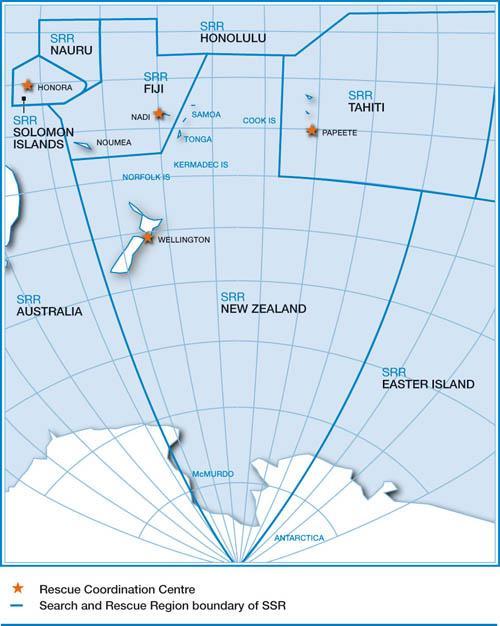New Zealand s Search and Rescue Region Approx 30 million km 2 2,200 SAR