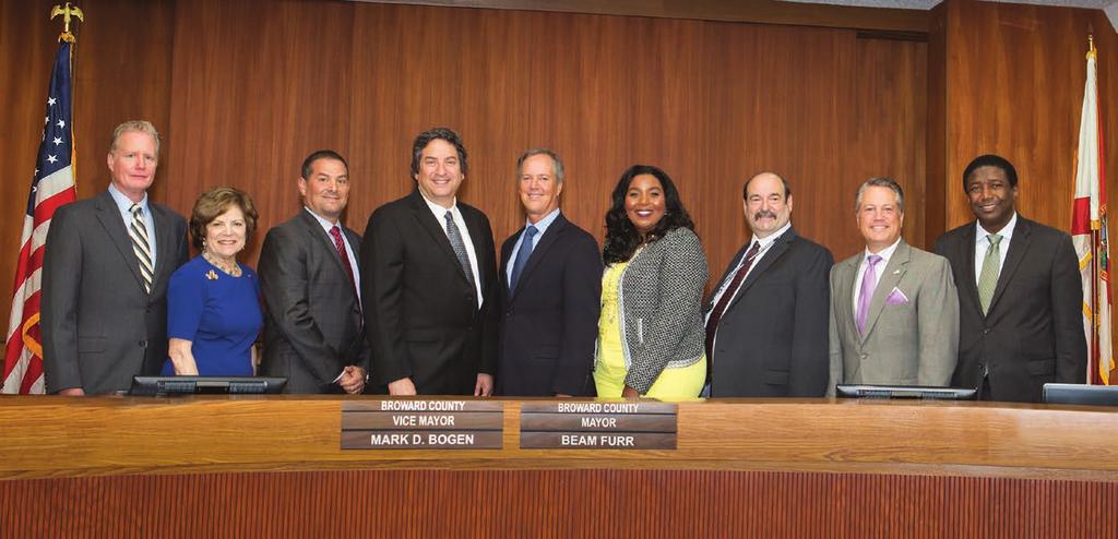 Port Everglades is a service of the Broward County Board of County Commissioners: (L-R)Tim Ryan, District 7; Nan H. Rich, District 1; Michael Udine, District 3; Vice Mayor Mark D.