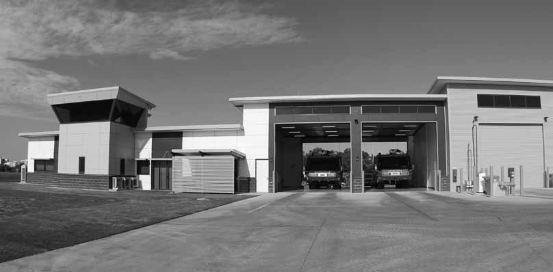 02 Review of operations Airservices new fire station at Sunshine Coast Airport Aviation fire stations Construction of a new fire station was completed at Sunshine Coast Airport and was officially