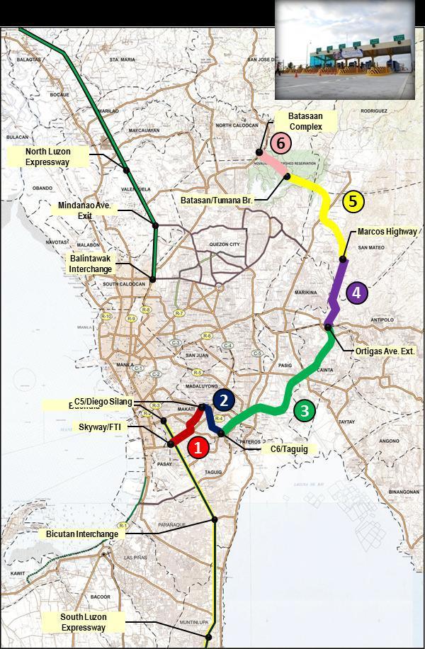 Initial Study on NAIA Expressway-C6-NLEX-SCTEX Alignment Option 2: SMC-Citra proposed C-6 Project Phase1: PhP14.