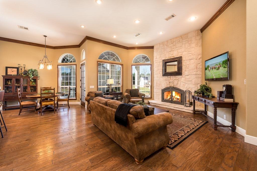 Executive Home: The Owner s Retreat, features a stunning Austin White Rock two-story six bedroom five and
