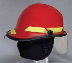 COM/HELMETS TURNOUT GEAR AF086 FIREDOME FX HELMET-FIBERGLASS Firefighters frequently exposed to chemicals and hydrocarbons appreciate the FireDome FX with a resin-bonded fiberglass outer shell.