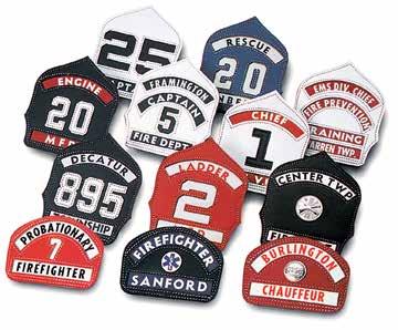 CUSTOM ACCOUNTABILITY TAGS LEATHER SHIELDS WITH PASSPORT The shield and passport allow fire departments to know the where abouts of their firefighters at all times.
