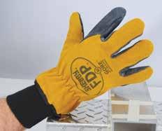 Gloves come with a sewn-in, breathable, liquid-proof barrier for bacteria and chemicals.