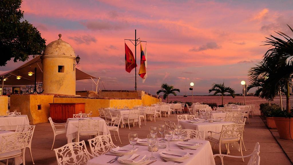 Lunch at Fishing Club The Fishing Club Restaurant is a symbol of identity that characterizes the city of Cartagena.