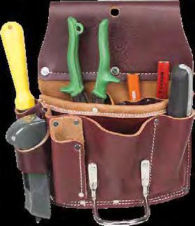 case with 25 pockets and tool holders that accommodate all your tools.