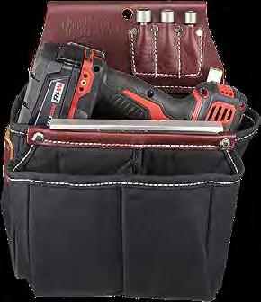 (8 x 6 ) 5049 - Telecom Pouch An all leather multi tool holder for Professional Electricians