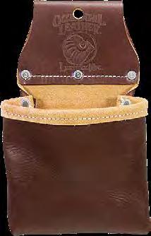 5 ) 5023B - Two Pouch Bag Two pouch all leather bag without internal tool holders.