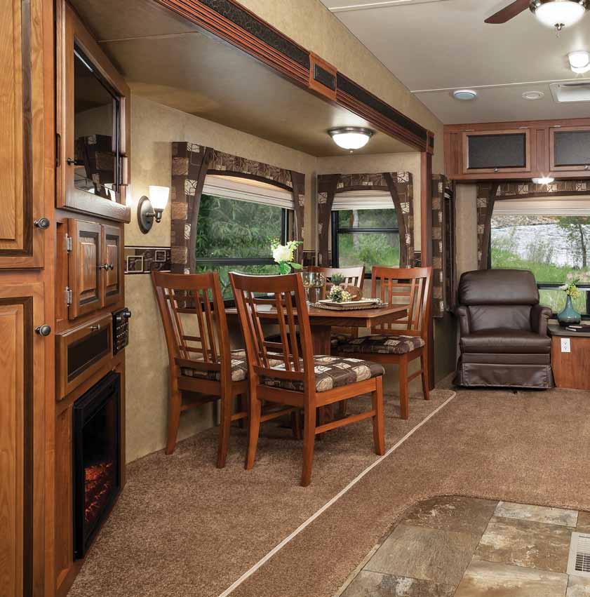 EAGLE FIFT WEEL superior comfort You and your guests will love every minute in your new Eagle fifth wheel, thanks to its many standard