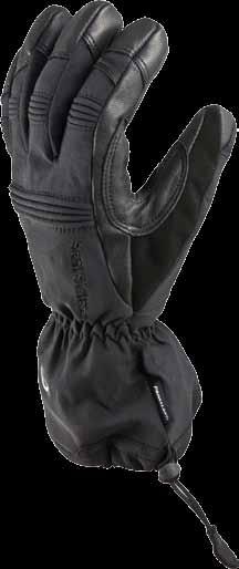 Pre-curved box finger construction Knuckle area designed to allow freedom of movement Full length gaiter