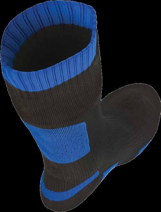 Waterproof socks Inside is a deep Merino wool loop pile which means our