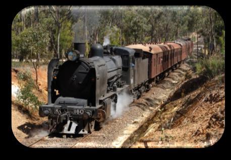 The Victorian Goldfields Railway is an authentic heritage train linking the historic gold mining towns of Castlemaine and Maldon in central Victoria.