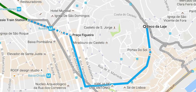 12 tram to Praça da Figueira, walk to Rossio station and take the train to Sintra How to get to Cabo da Roca In